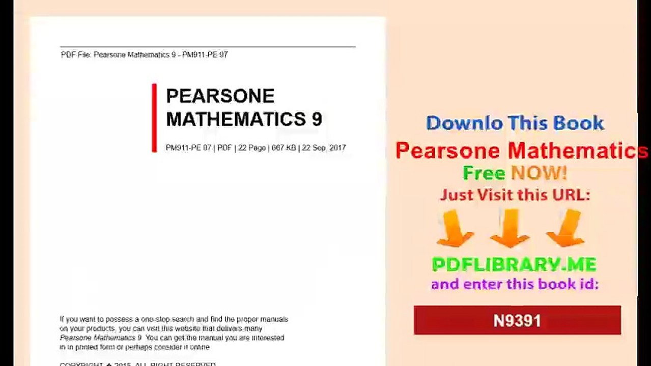 Pearsone Mathematics 9