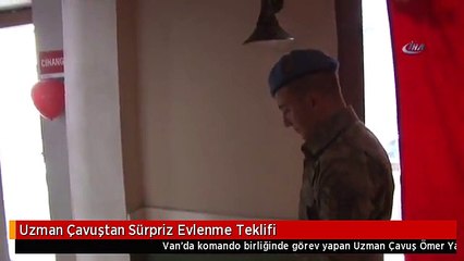 Uzman Çavuştan Sürpriz Evlenme Teklifi