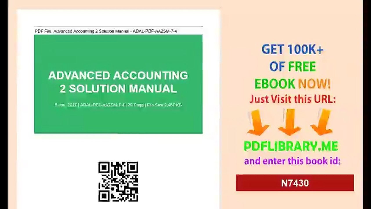 Advanced Accounting 2 Solution Manual