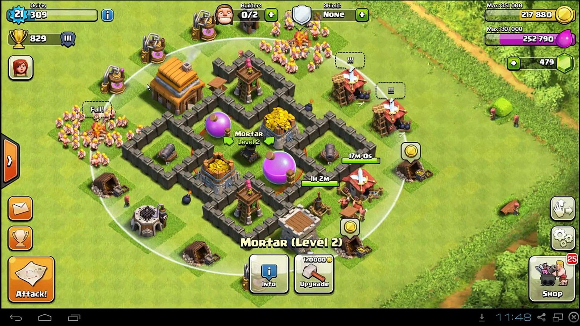 Best Clash Of Clans Town Hall 4 Farming Base Layout Defense Setup.