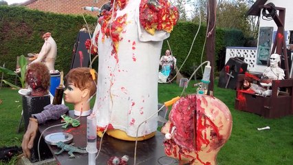 Jemeppe-sur-Sambre: l'impressionnante décoration de Manuel pour Halloween