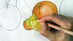 Уроки рисования. Как научится рисовать фрукты How to draw Fruit