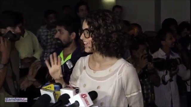 80.Kangana Ranaut shows FAKE behaviour at MADAARI screening