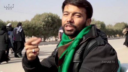 The Walk to Imam Mahdi's (as) Arrival (2) - Ali Safdar during Walk.