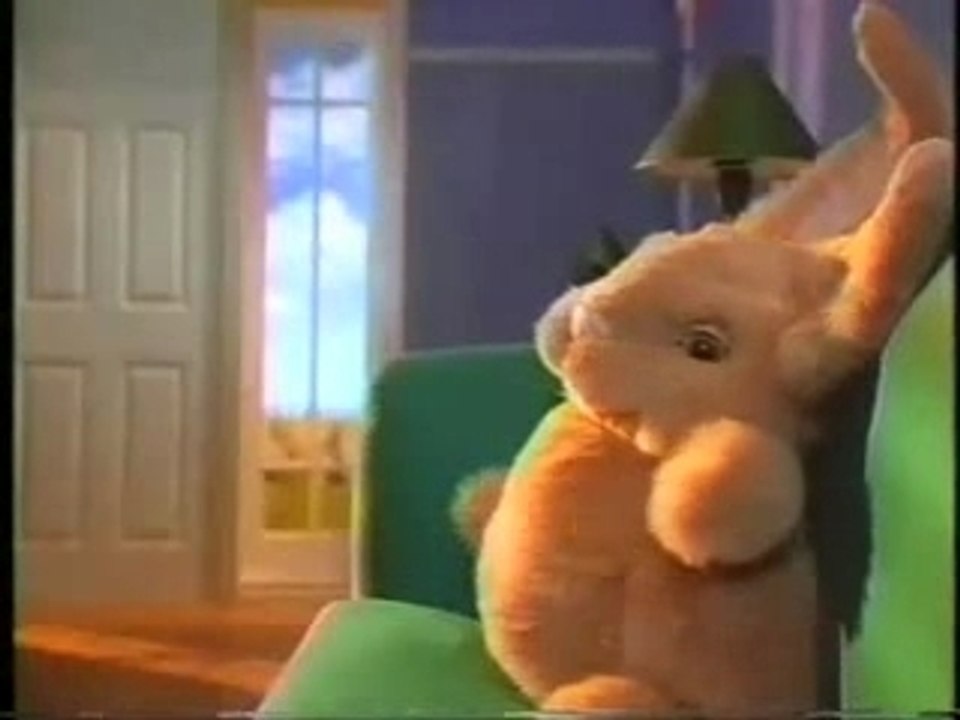 Animatronic Bunny Puppet Entertains Baby
