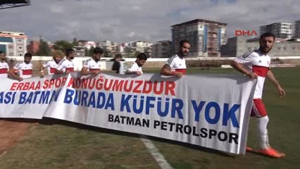 Batman'daki Futbol Maçlarında Küfür Yok