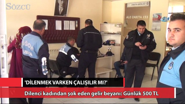 Dilenci kadından şok eden gelir beyanı