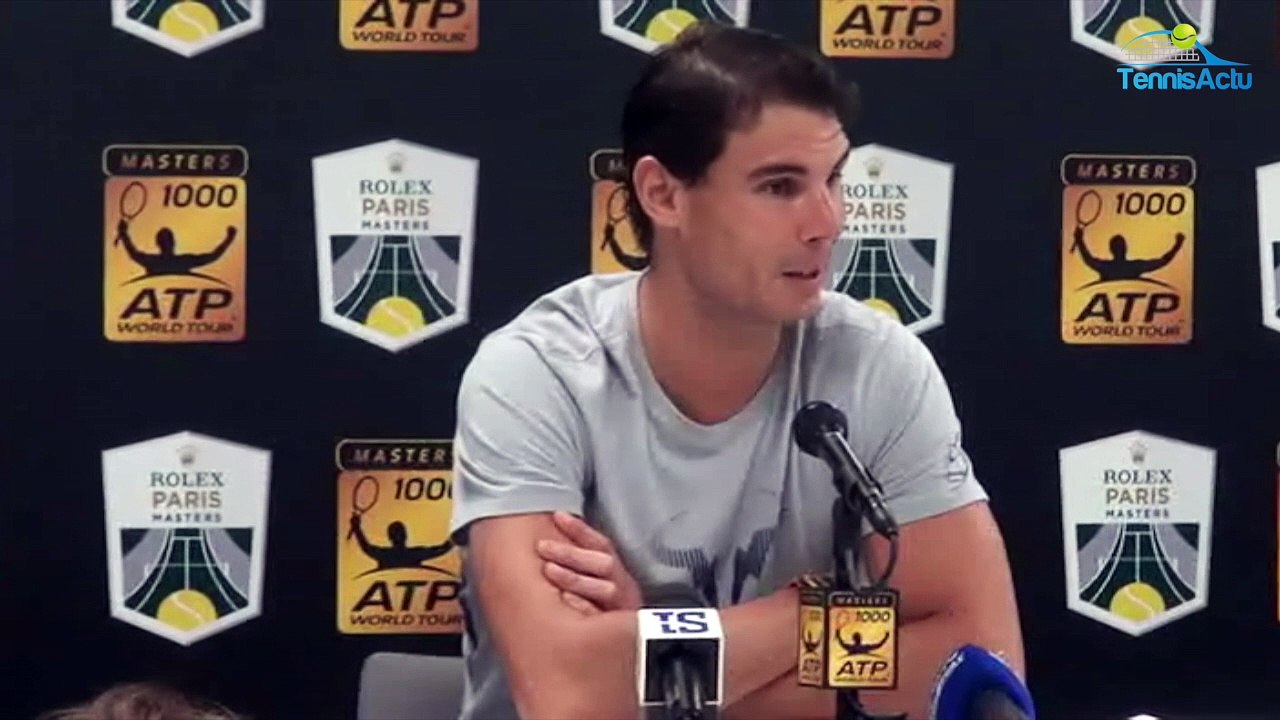 Rolex Paris Masters 2017 - Rafael Nadal : "Roger Federer aurait risqué la blessure" en jouant le Rolex Paris Masters