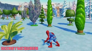 Spiderman Playtime w/ Disney Frozen Elsa (Nursery Rhymes For Children)
