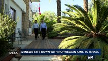 i24NEWS DESK | i24NEWS sits down with Norwegian Amb. to Israel | Wednesday, October 25th 2017