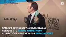 Celebrities react to Kevin Spacey's coming out tweet