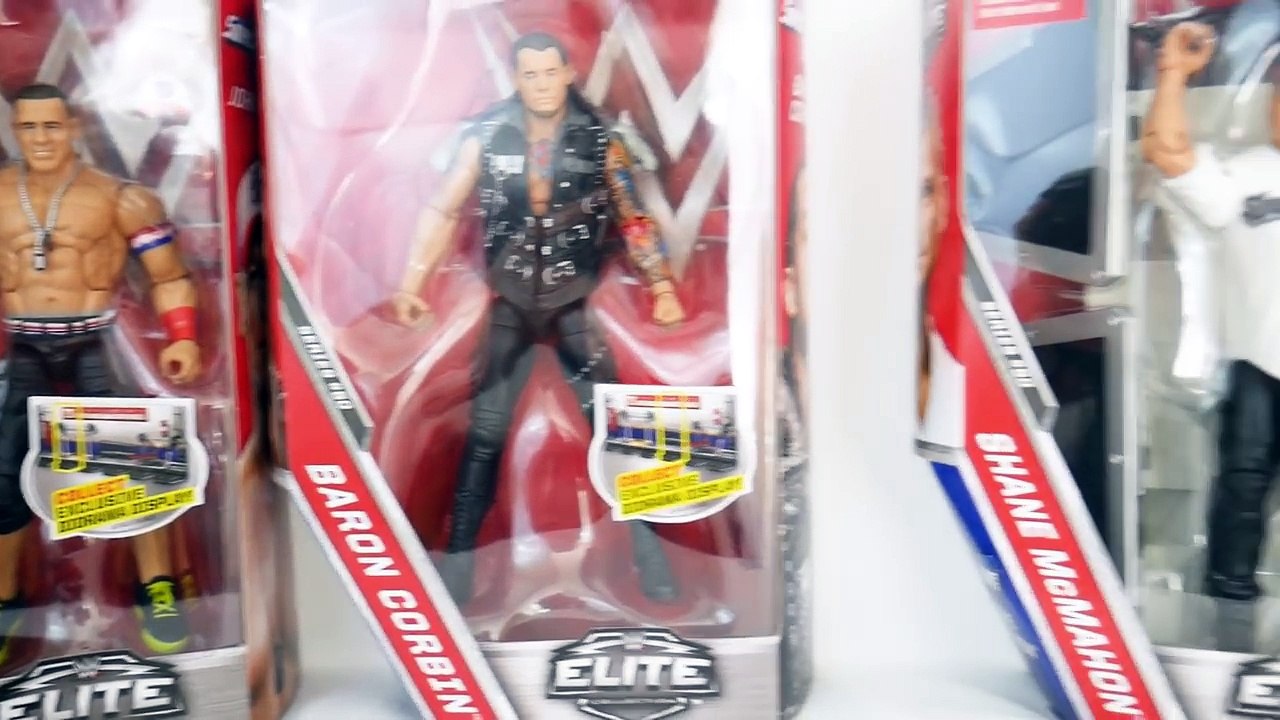WWE Elite 50 SHANE MCMAHON, BARON CORBIN & JOHN CENA Mattel Toy Unboxing & Review!!