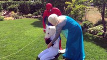 Elsa & Spiderman Fly A Unicorn To Space! Fun Superhero Kids In Real Life In 4K