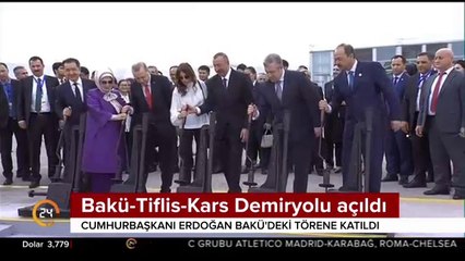 Bakü-Tiflis-Kars Demiryolu hattı açıldı