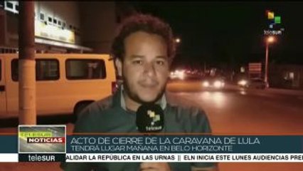 En Minas Gerais Lula cerrará Caravana por la Esperanza
