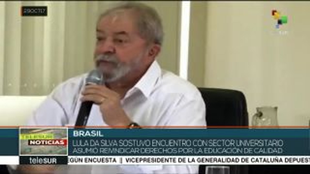 Lula discute con académicos de su país sobre el derecho a la educación