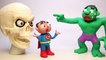 HULK vs GIANT SKULL Halloween Special Play Doh Superhero Stop Motion Videos 2017