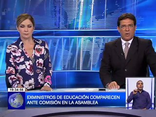 Ex Ministros de educación comparecen ante comisión en la Asamblea Nacional