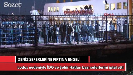 Deniz seferlerine fırtına engeli