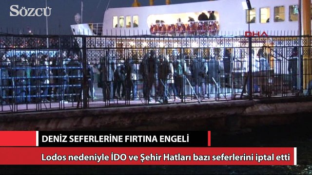 Deniz seferlerine fırtına engeli