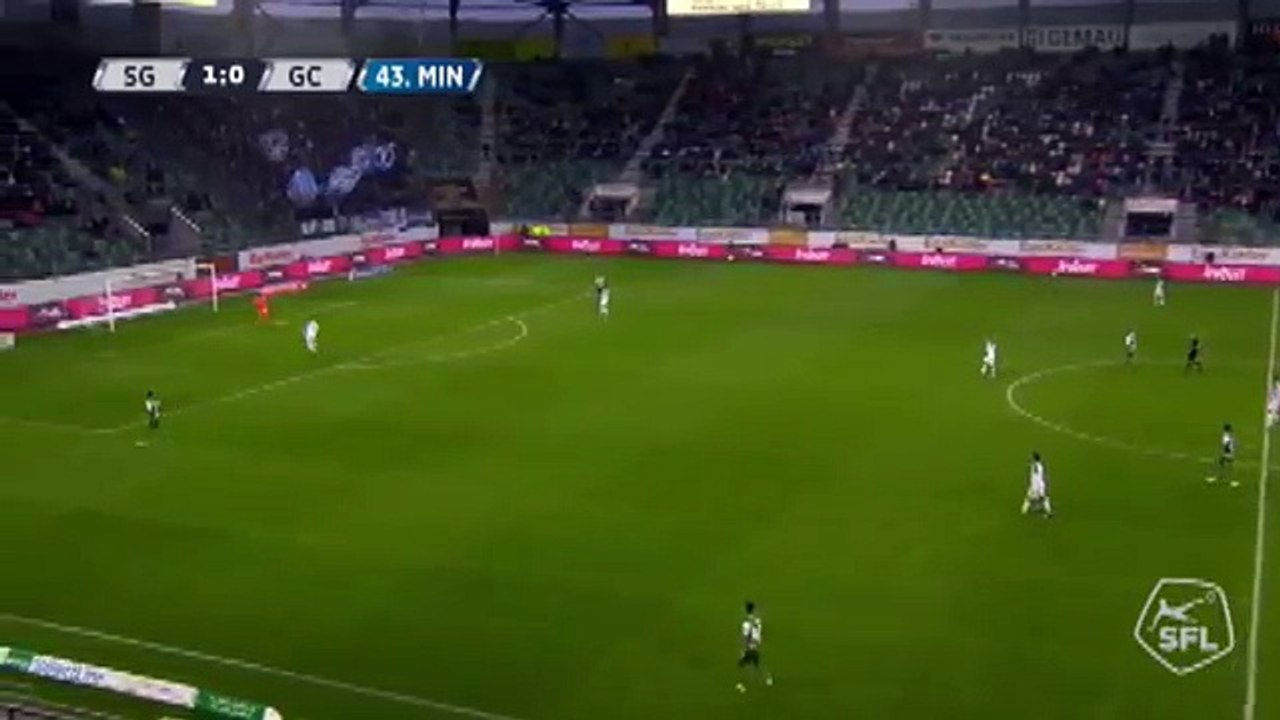Sankt Gallen 1:1 Grasshoppers  (Swiss Super League 29 October 2017)