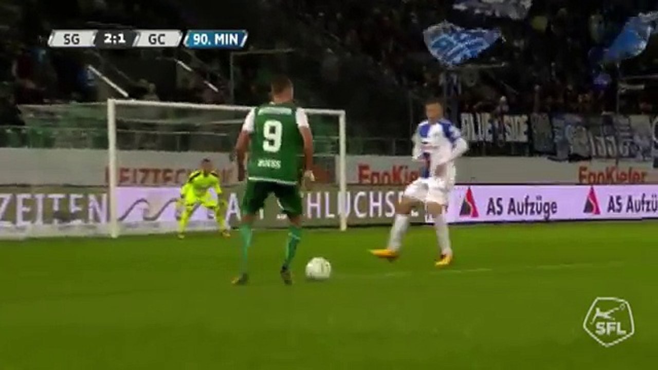 Sankt Gallen 3:1 Grasshoppers  (Swiss Super League 29 October 2017)