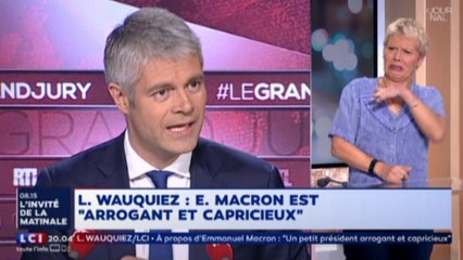 [Zap Actu] Laurent Wauquiez tire à boulets rouges sur E. Macron ! (30/10/2017)