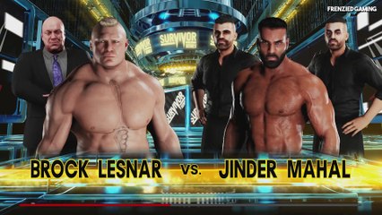 WWE 2K18 Brock Lesnar Vs Jinder Mahal Survivor Series 2017