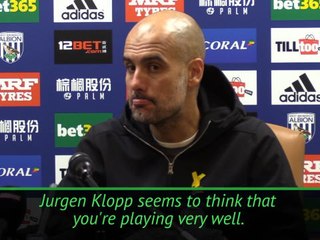 Tải video: City champions by January? Guardiola shrugs off Klopp claims