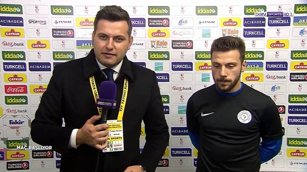 Rizesporlu Sinan Yazıcı'nın maç öncesi açıklamaları