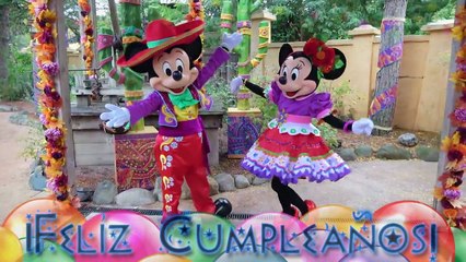 Feliz Cumpleaños Mickey y Minnie Mouse Canciones de Felicitaciones