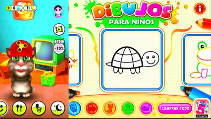 Talking Tom en Español Aprender Colores Familia dedo