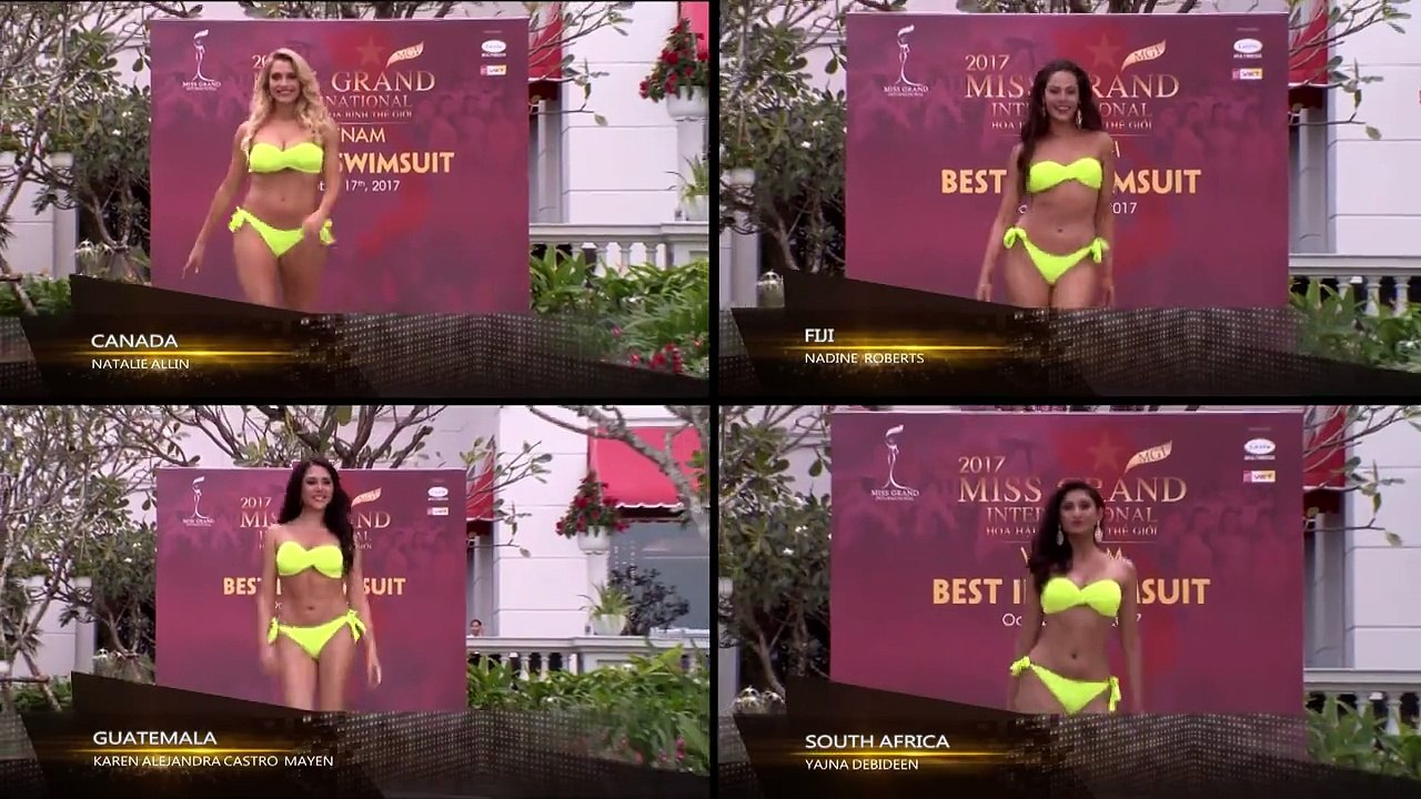 Miss Grand International 2017 Swimsuit Competition (Canada, Fiji, Guatemala, South Africa)