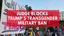 Federal judge blocks President Trump's transgender military ban