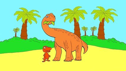 Поезд динозавров Мультик Раскраска / Dinosaur Train coloring