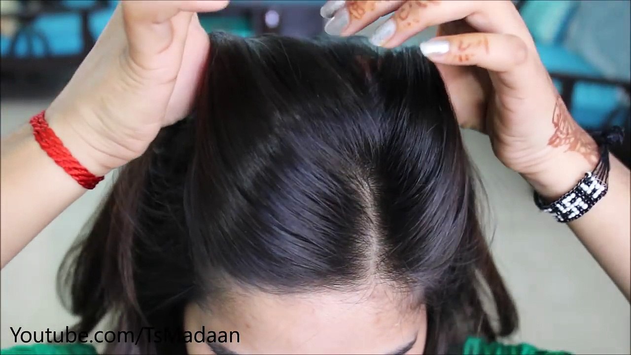 how to make side puff hairstyle at home