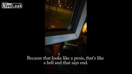 Police force man to take down Christmas lights