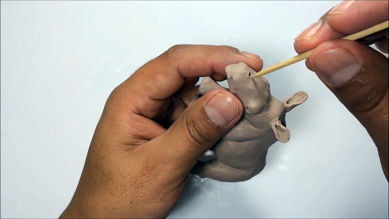 Como hacer un Rinoceronte de Plastilina / How to make a rhino with clay