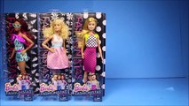 New 2016 Barbie Fashionistas Line Dolls 5 Doll Unboxing Curvy Petite Tall Original Viewing New Body