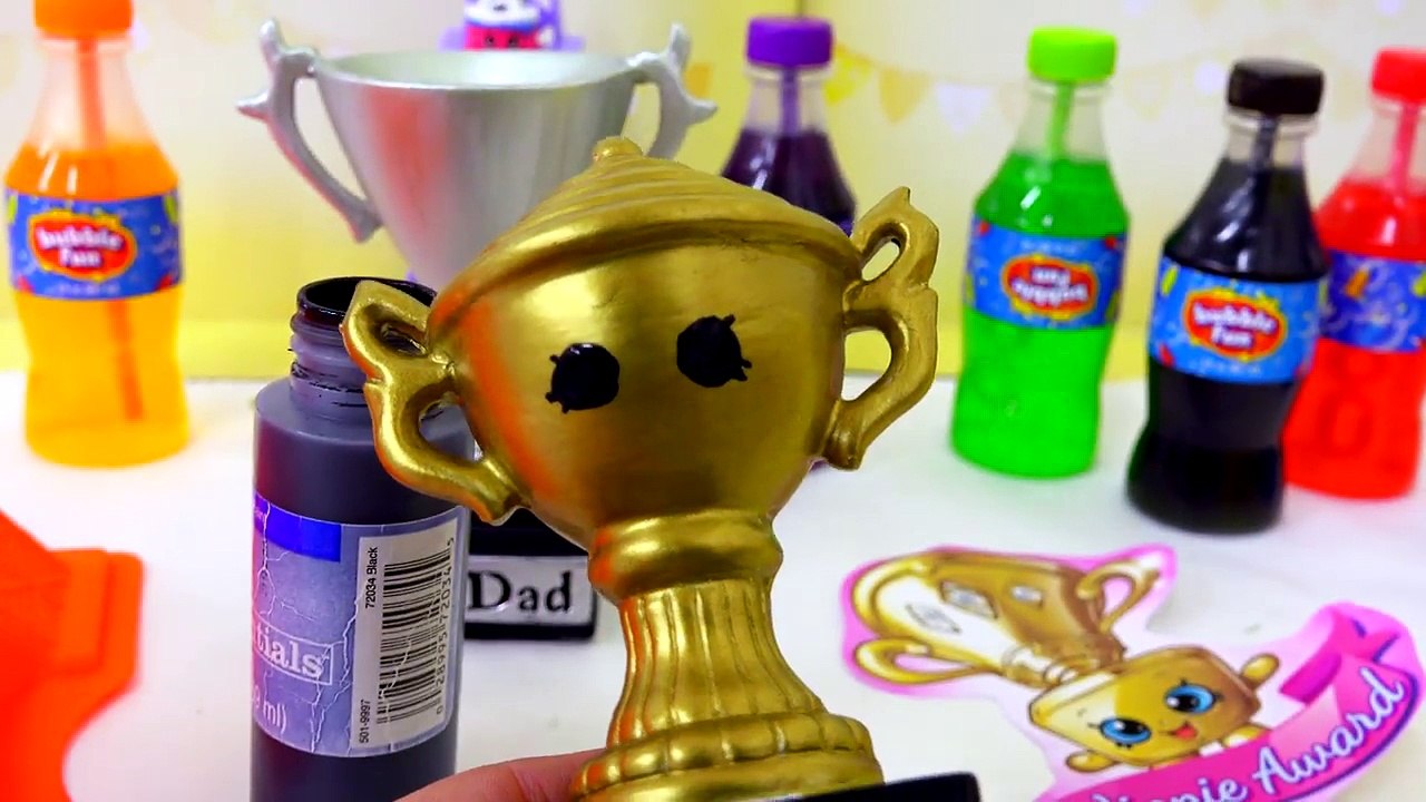 Trophies + Colorful Sodas - DIY Shopkins Inspired Dollar Tree Do It Yourself Craft Video