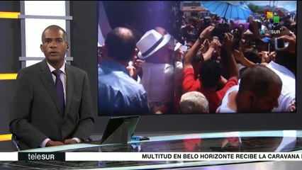Miles reciben en Belo Horizonte a Lula en cierre de su caravana
