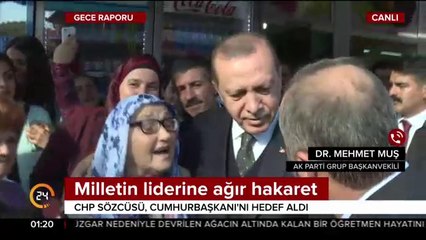 Milletin liderine ağır hakaret