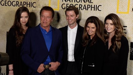 Arnold Schwarzenegger, Maria Shriver, Patrick Schwarzenegger "The Long Road Home" Premiere