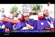 Decenas de peruanos rindieron homenaje al Señor de los Milagros en París