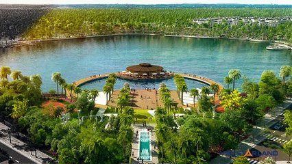 phối cảnh và thực tế của biệt thự đơn lập the Harmony