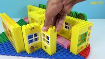 Peppa Pig Blocks Mega House LEGO Creations Sets With Masha And The Bear Legos Toys For Kids #12