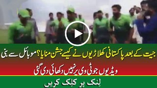 Pakistani Players Celebration on VIctory