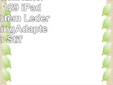 StilGut PencilHalter für Apple 129 iPad Pro aus echtem Leder mit LightningAdapterFach