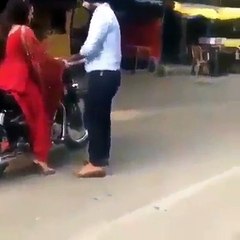 Indian Funny Hot Girl Trying To Run Bike