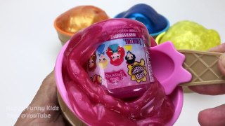 Pearl Clay Slime Ice Cream Surprise Toys Disney Princess Marvel Heroes Disney Pixar Fun for Kids